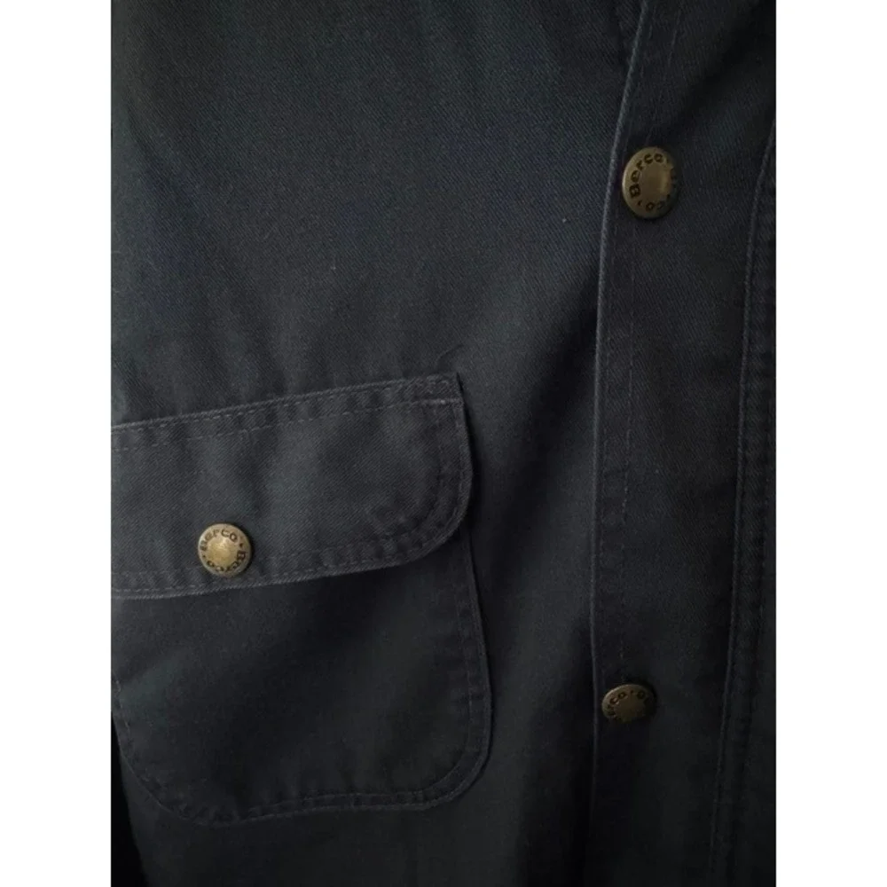 Vintage Berco USA Chore Coat/Jacket Insulated Quilted Corduroy Collar Large Tall